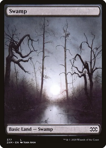 Swamp, Magic card 2XM 377 — Double Masters set