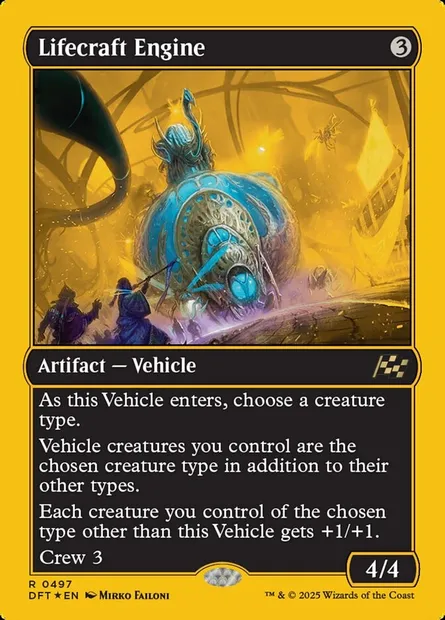 Lifecraft Engine, Magic card DFT 497 — Aetherdrift set