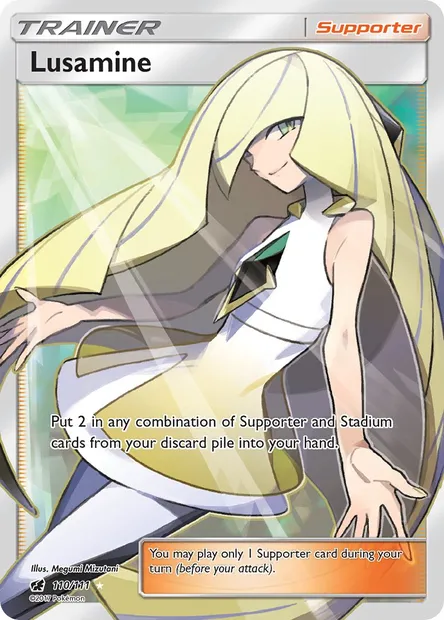 Lusamine, Pokémon card CIN 110 — Crimson Invasion set