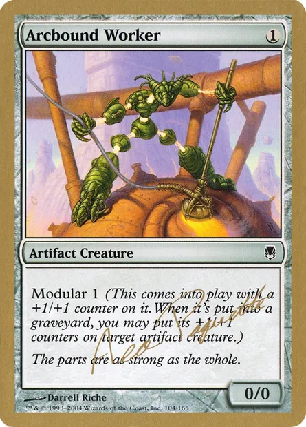Arcbound Worker, Magic card WC04 ap104a — World Championship Decks 2004 set