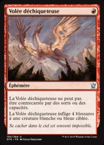 Volée déchiqueteuse, carte Magic DTK 150 — extension Les Dragons de Tarkir