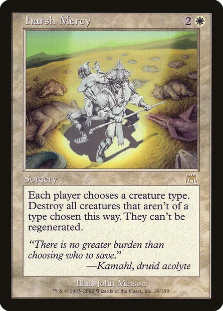 Cruelle miséricorde, carte Magic ONS 39 — extension Carnage