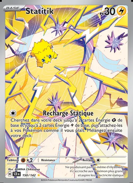 Statitik, carte Pokémon SCR 150 — extension Couronne Stellaire