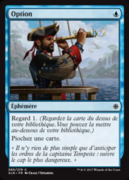 Option, carte Magic XLN 65 — extension Ixalan