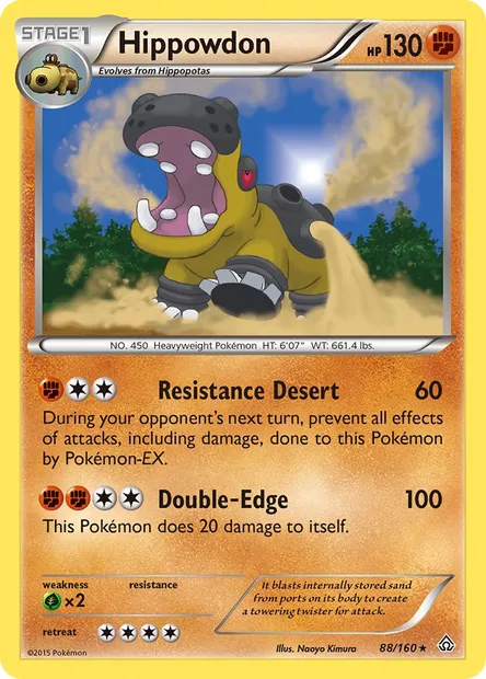 Hippowdon, Pokémon card PRC 88 — Primal Clash set