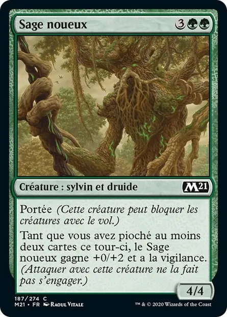 Sage noueux, carte Magic M21 187 — extension Core Set 2021