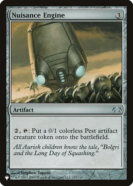 Nuisance Engine, Magic card PLST HOP-121 — The List set