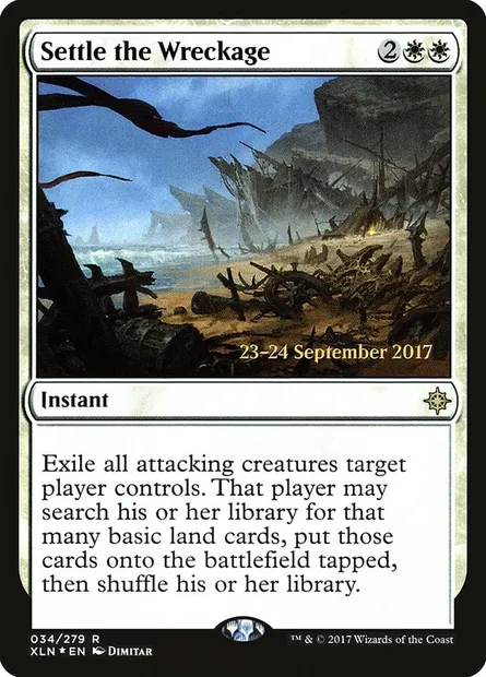 Settle the Wreckage, Magic card PXLN 34s — Ixalan Promos set
