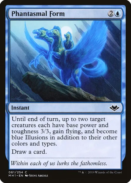 Phantasmal Form, Magic card MH1 61 — Modern Horizons set