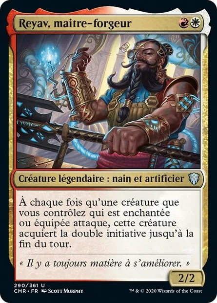 Reyav, maitre-forgeur, carte Magic CMR 290 — extension Commander Legends