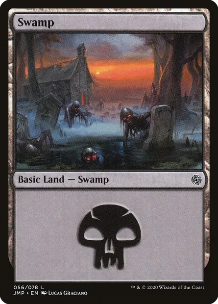 Swamp, Magic card JMP 56 — Jumpstart set