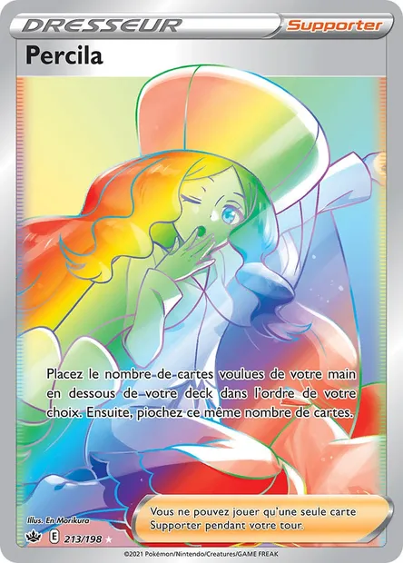 Percila, carte Pokémon CRE 213 — extension Règne de Glace