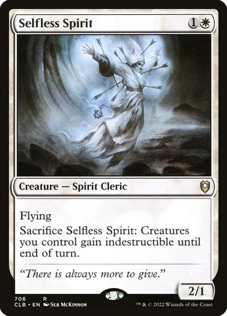 Selfless Spirit, Magic card CLB 706 — Commander Legends: Battle for Baldur's Gate set