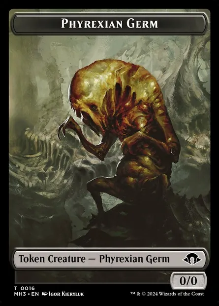Phyrexian Germ, carte Magic TMH3 16 — extension Modern Horizons 3 Tokens