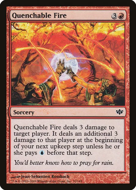 Quenchable Fire, Magic card CON 70 — Conflux set