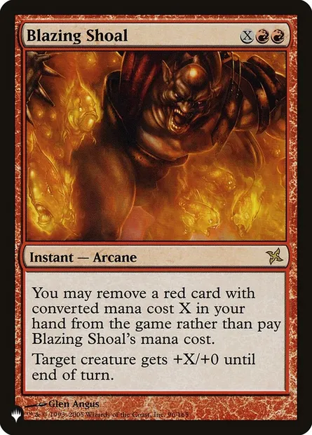 Blazing Shoal, Magic card PLST BOK-96 — The List set