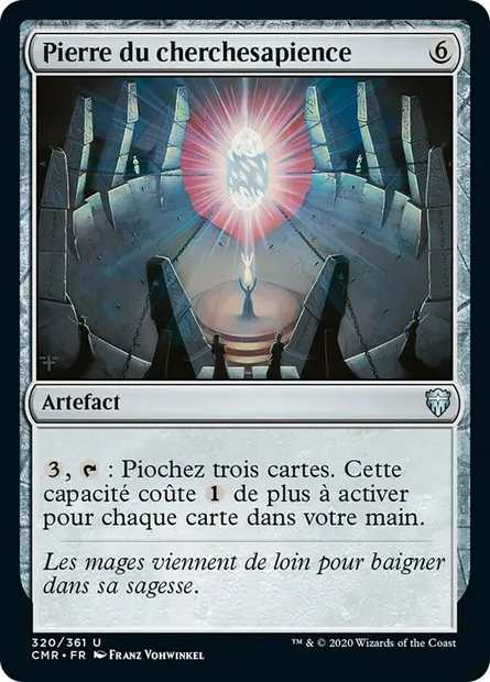 Pierre du cherchesapience, carte Magic CMR 320 — extension Commander Legends