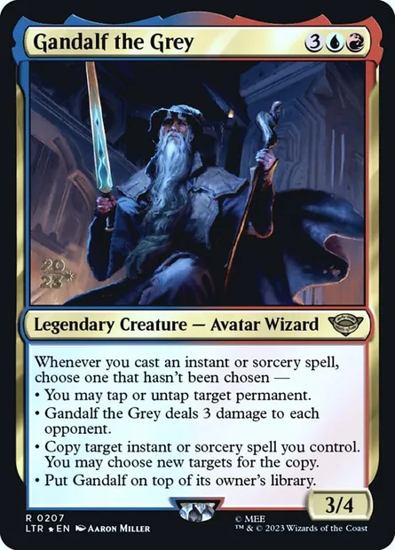 Gandalf the Grey, Magic card PLTR 207s — Tales of Middle-earth Promos set