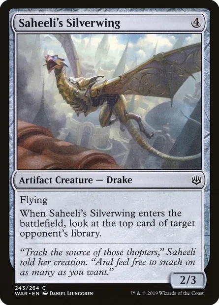 Saheeli's Silverwing, Magic card WAR 243 — War of the Spark set