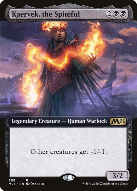 Kaervek, the Spiteful, Magic card M21 358 — Core Set 2021 set