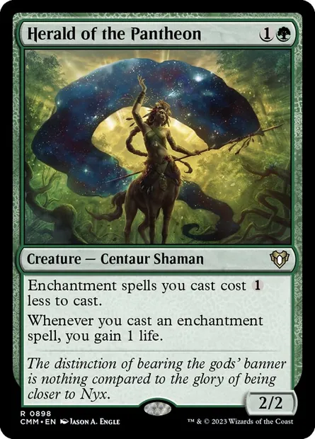 Herald of the Pantheon, Magic card CMM 898 — Commander Masters set