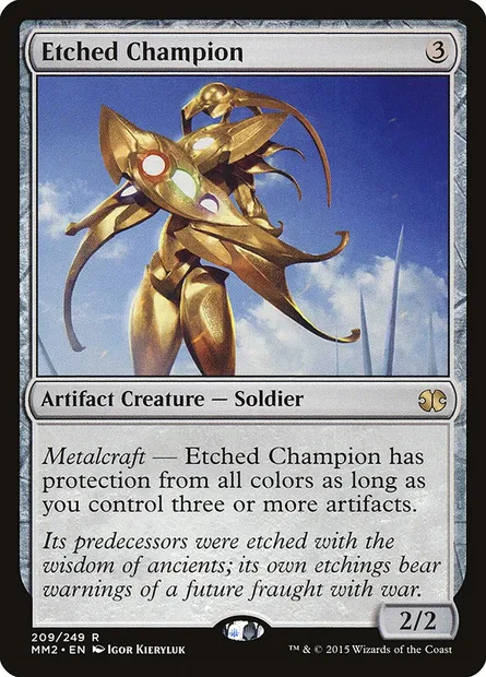 Etched Champion, Magic card MM2 209 — Modern Masters 2015 set