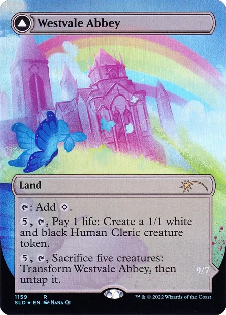 Westvale Abbey // Ormendahl, Profane Prince, Magic card SLD 1159 — Secret Lair Drop set