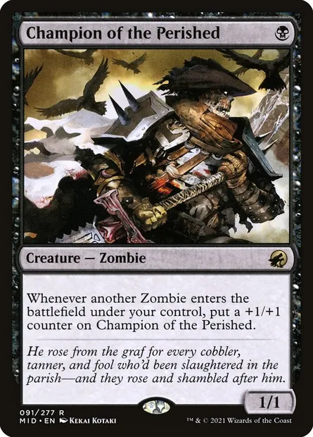 Champion of the Perished, Magic card MID 91 — Innistrad: Midnight Hunt set