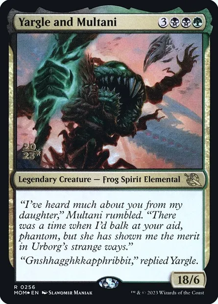 Yargle and Multani, Magic card PMOM 256s — March of the Machine Promos set