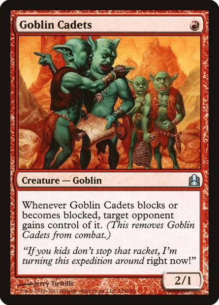 Goblin Cadets, Magic card CMD 125 — Commander 2011 set