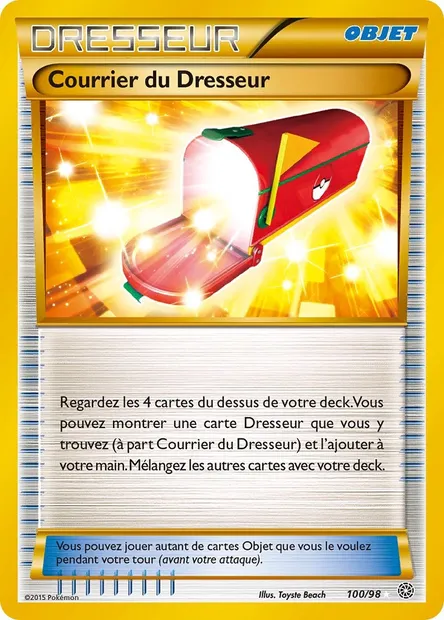 Courrier du Dresseur, carte Pokémon AOR 100 — extension Origines Antiques