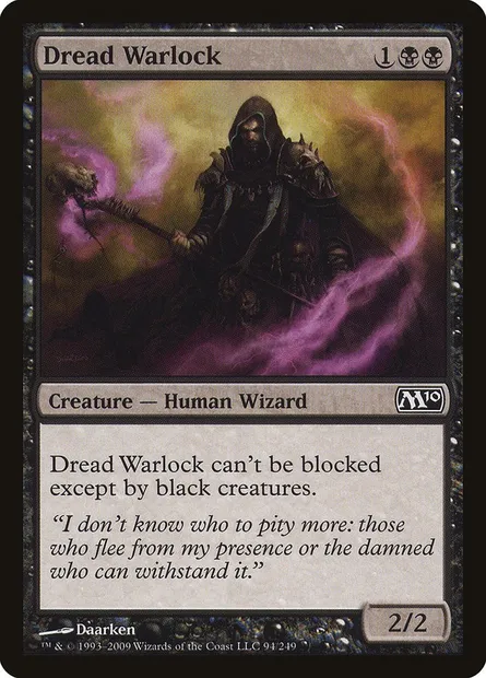 Dread Warlock, Magic card M10 94 — Magic 2010 set