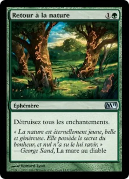 Retour à la nature, carte Magic M11 164 — extension Magic 2011