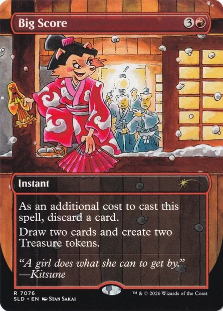 Le pactole, carte Magic SLD 7076 — extension Secret Lair Drop