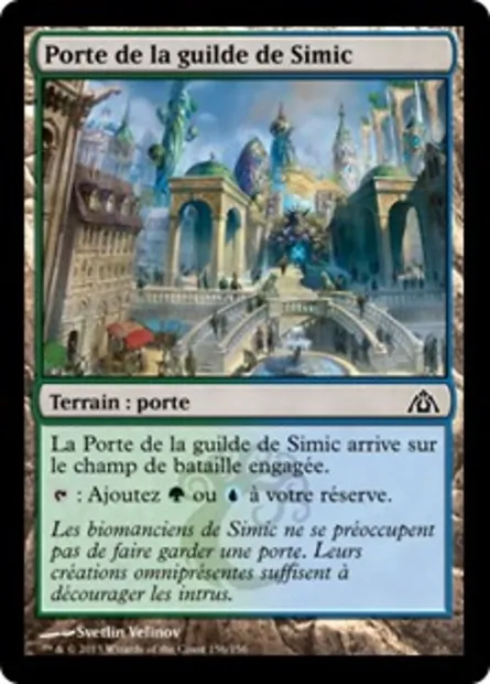 Porte de la guilde de Simic, carte Magic DGM 156 — extension Le labyrinthe du dragon