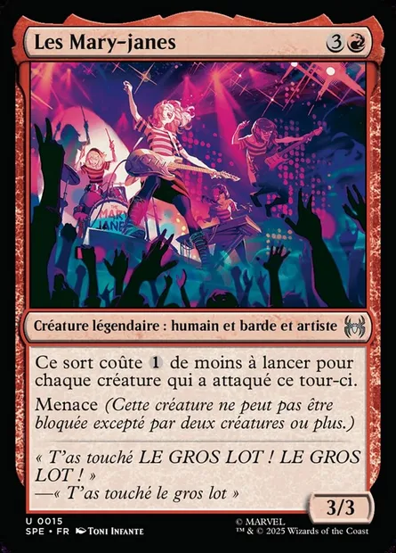 Les Mary-janes, carte Magic SPE 15 — extension Marvel's Spider-Man Eternal