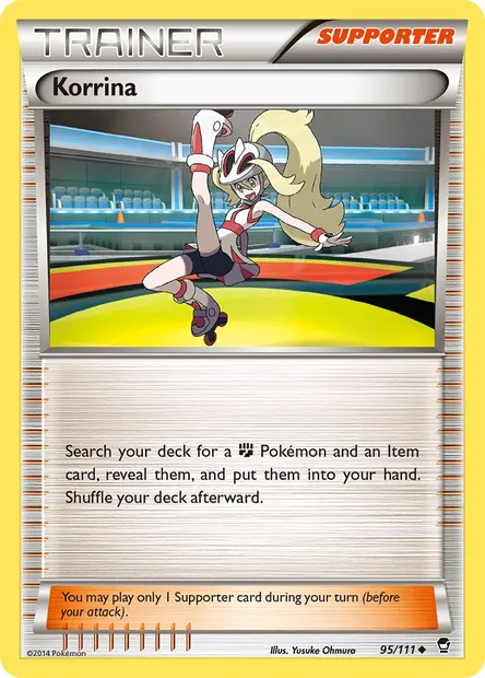 Korrina, Pokémon card FFI 95 — Furious Fists set