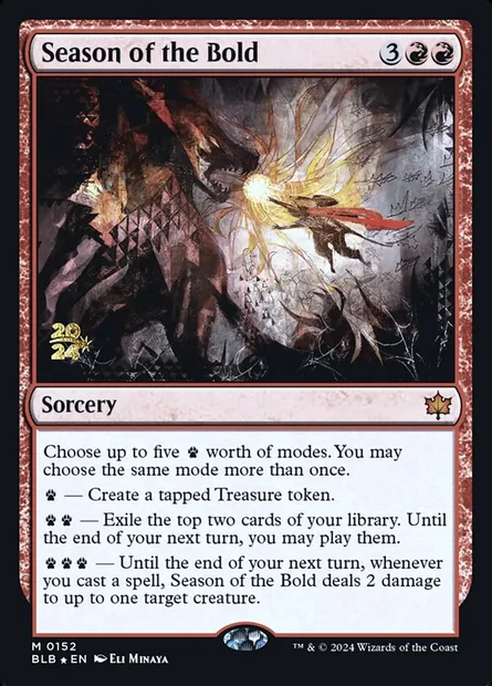 Season of the Bold, Magic card PBLB 152s — Bloomburrow Promos set