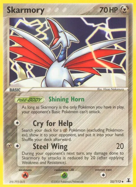 Skarmory, Pokémon card DS 55 — Delta Species set