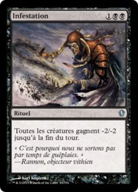 Infestation, carte Magic C13 81 — extension Commander 2013