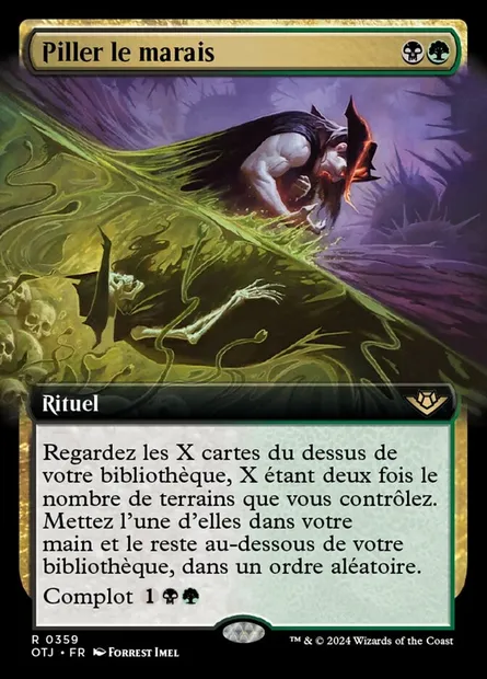 Piller le marais, carte Magic OTJ 359 — extension Outlaws of Thunder Junction