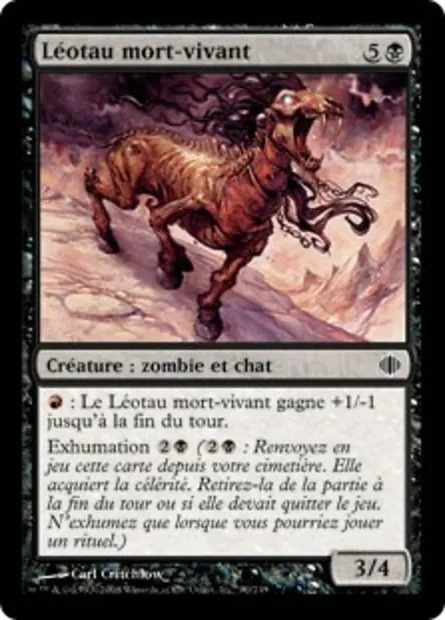 Léotau mort-vivant, carte Magic ALA 90 — extension Les éclats d'Alara