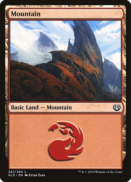Mountain, Magic card KLD 261 — Kaladesh set
