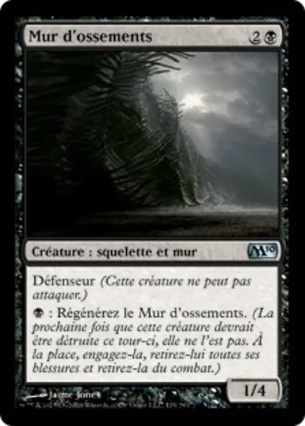 Mur d'ossements, carte Magic M10 119 — extension Magic 2010