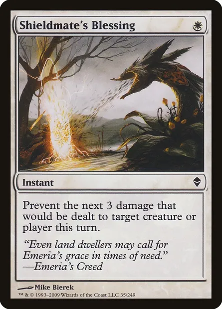 Shieldmate's Blessing, Magic card ZEN 35 — Zendikar set
