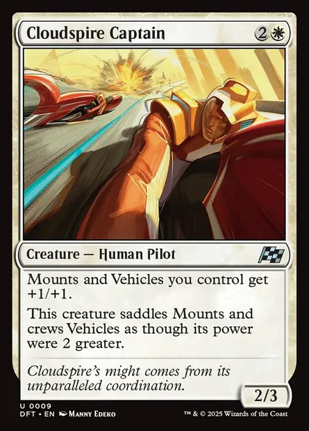 Cloudspire Captain, Magic card DFT 9 — Aetherdrift set