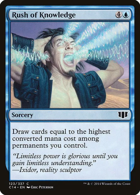 Rush of Knowledge, Magic card C14 123 — Commander 2014 set