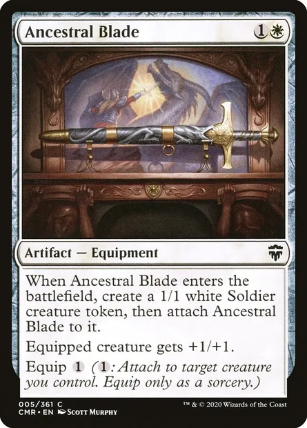 Ancestral Blade, Magic card CMR 5 — Commander Legends set