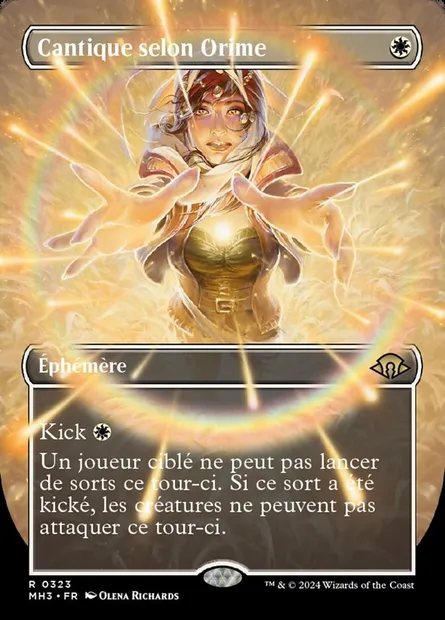 Cantique selon Orime, carte Magic MH3 323 — extension Modern Horizons 3