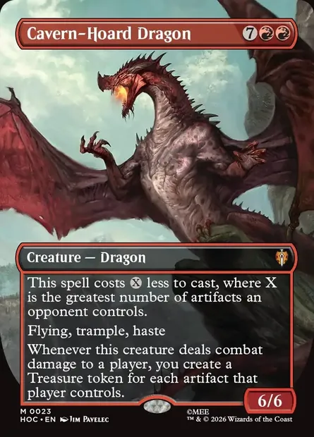 Cavern-Hoard Dragon, Magic card HOC 23 — The Hobbit Eternal set